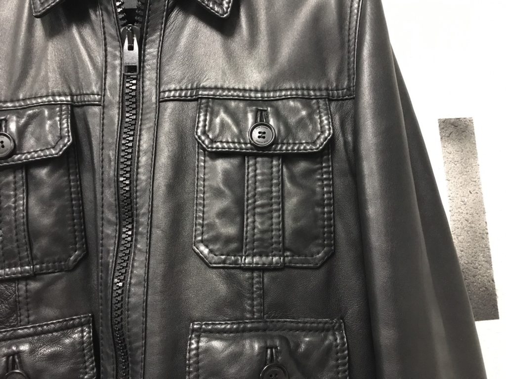 07AW DIOR HOMME 4POCKET LEATHER JACKET BLACK 44 169.800円＋TAX 