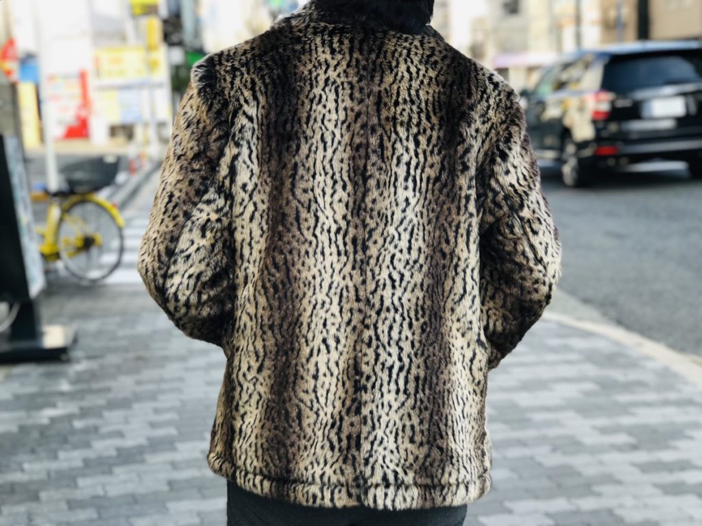 ネイビー17aw Supreme  Schott  Fur Peacoat