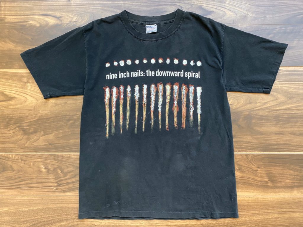 VINTAGE NINE INCH NAILS DOWNWARD SPIRAL TEE #0010 from greatLAnd 