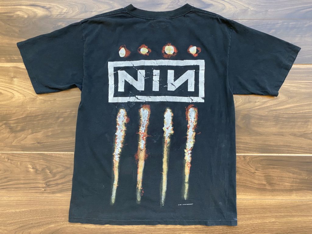 VINTAGE NINE INCH NAILS DOWNWARD SPIRAL TEE #0010 from greatLAnd